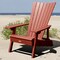 Highwood Usa Manhattan Adirondack Chair Outdoor Furniture for Patio, Backyard, Garden AD-ADRID29A-RED - alternate 2